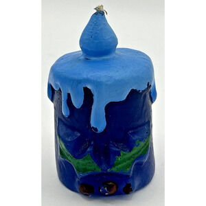 Vintage Christmas Decorative Candle About 3.75" SKU H43-61
